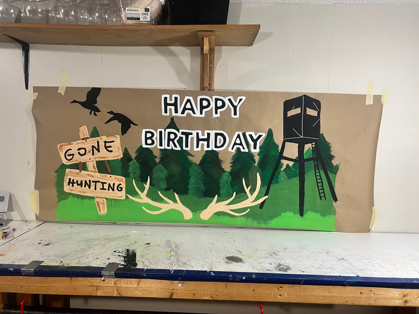 6 Foot Custom Hand Painted Banner