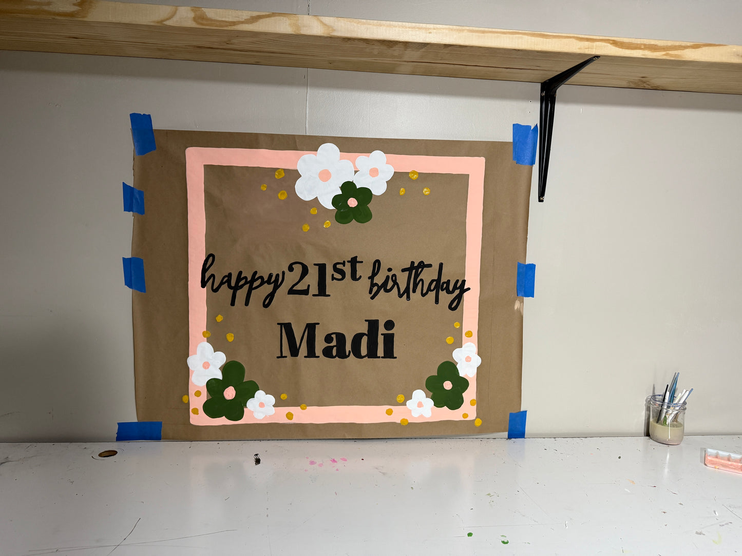 3 Foot Custom Hand Painted Banner